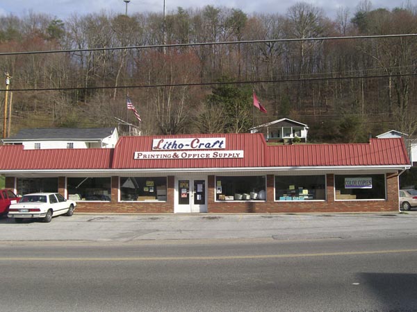 Inside Litho-Craft printing and supply store
